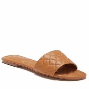 Beautiful 100% Leather Slide Sandals. NWT